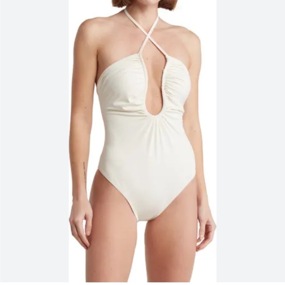 Leilani Halter Neck One-Piece Swimsuit by Good American